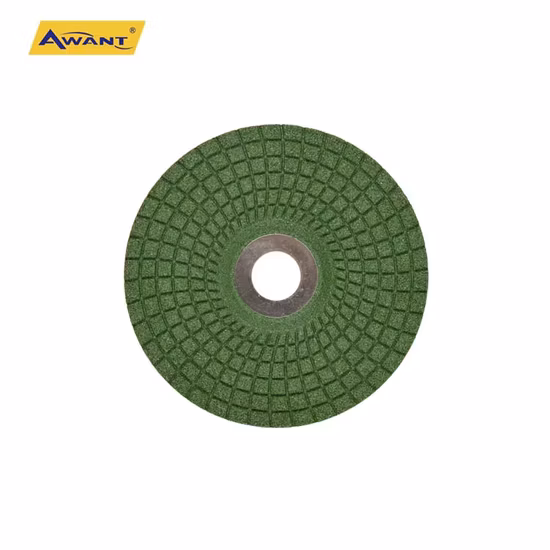 Flexible 4-Zoll-Schleifscheiben in grüner Farbe